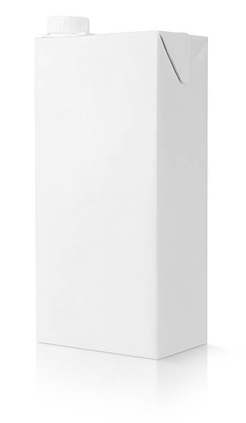 istock Blank white carton package of juice 498600203