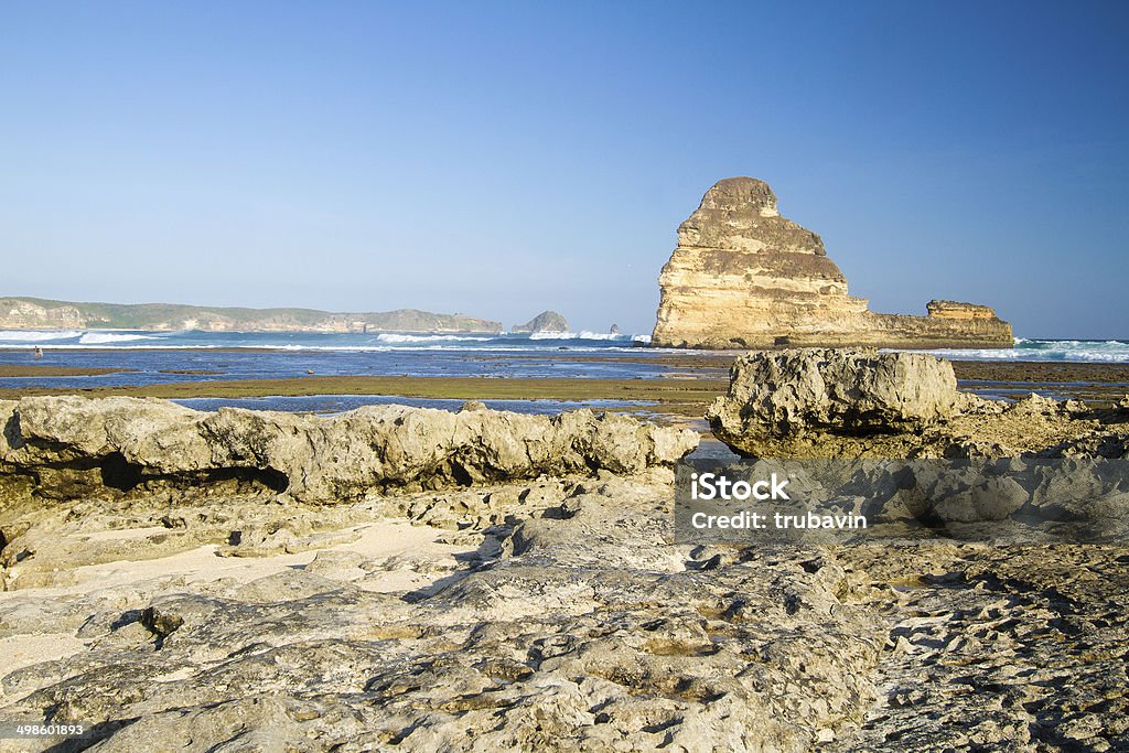 Deserted coast line of Indonesia Picture of Lombok Island.Indonesia. Asia Stock Photo