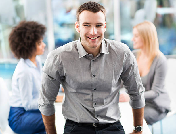 istock Businessman with his team 498605260