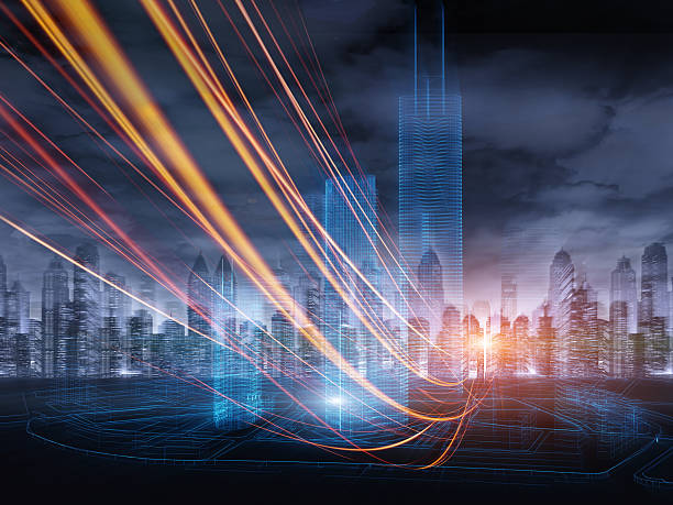 istock Urban highway traffic at night 498605738