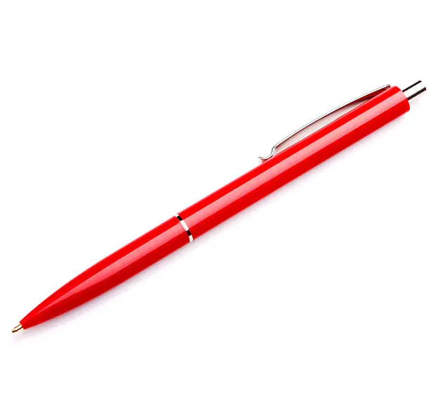 Photo of Ballpoint pen isolated on white background cutout