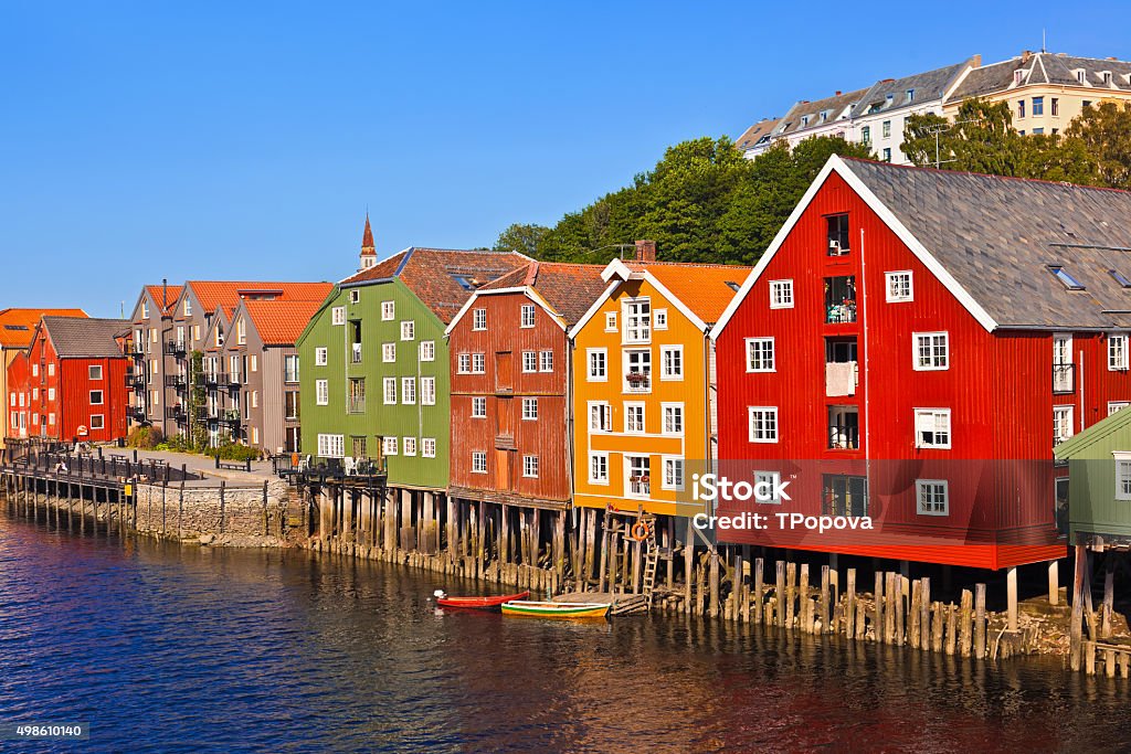 Cityscape of Trondheim, Norway Cityscape of Trondheim, Norway - architecture background Trondheim Stock Photo