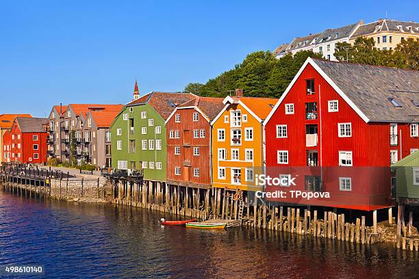 Cityscape Of Trondheim Norway Stock Photo - Download Image Now - Trondheim, Norway, Bergen - Norway