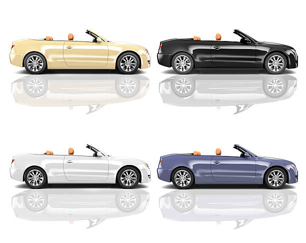 istock Collection of Multicolored 3D Modern Cars 498610457