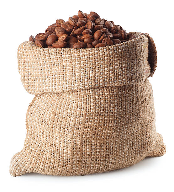 istock coffee beans in bag isolated on white 498610752
