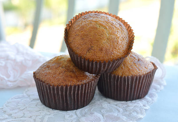 istock banana muffins on cloth background 498611119