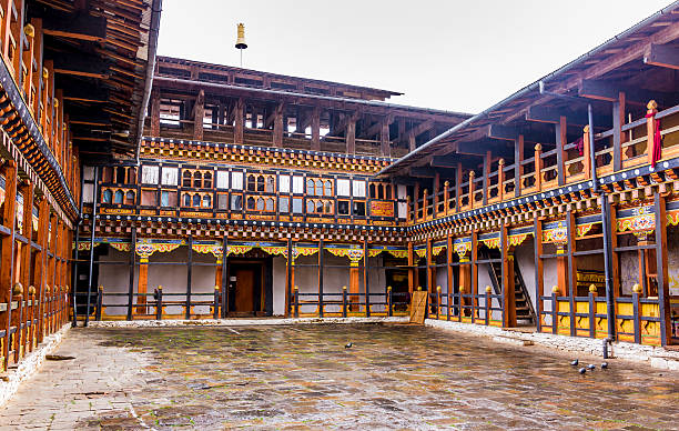 the dzong of jakar, Bhutan stock photo