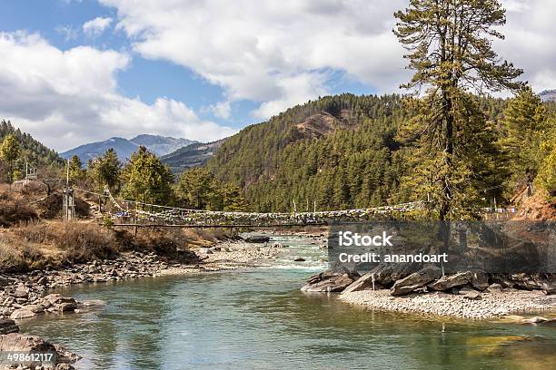 Suspension Bridge Bhutan Stock Photo - Download Image Now - Bumthang, Bhutan, Adventure