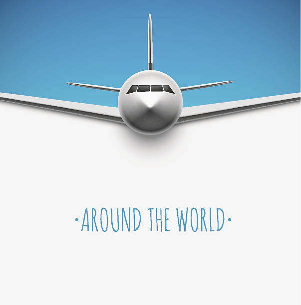 Around the world vector art illustration