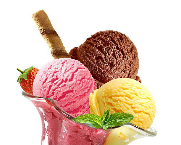 istock Ice cream scoops in sundae cup 498613470