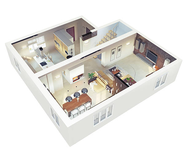 istock Plan view of an apartmen 498614995