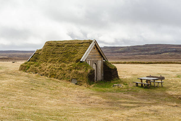 istock Geirsstadir turf church in eastern Iceland 498615571