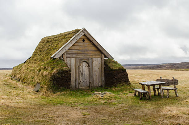 istock Geirsstadir turf church in eastern Iceland 498615573
