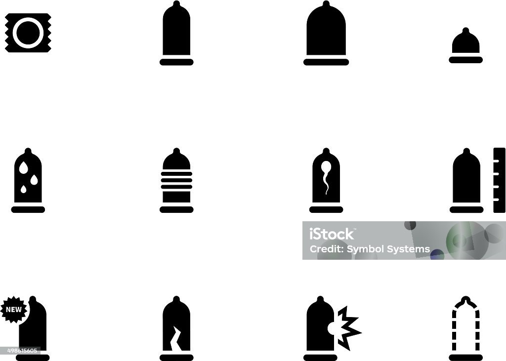 Condom and contraception icons on white background Condom and contraception icons on white background. Vector illustration. Bodyguard stock vector