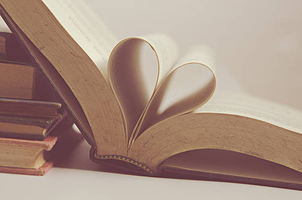istock love heart sign on vintage books 498615794