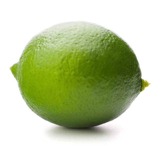 istock Citrus lime fruit isolated on white background cutout 498627527