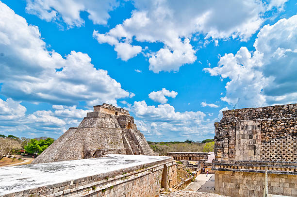 istock Ancient mayan pyramid in Uxmal, Yucatan, Mexico 498631915