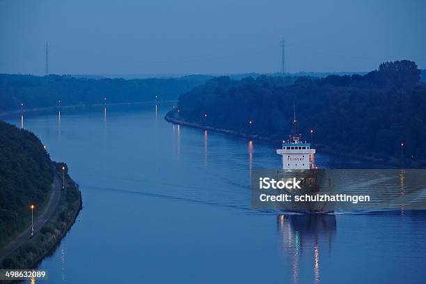 Beldorf Freighter At The Kiel Canal In The Evening Stock Photo - Download Image Now