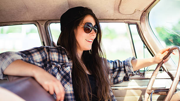 istock Summer Road Trip Vintage Car 498632361