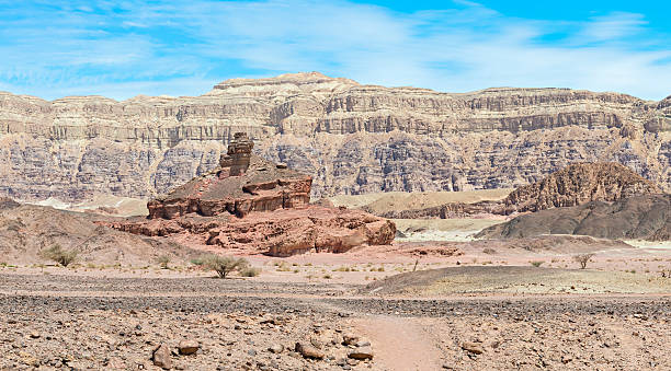 istock Geological formations in desert park of Timna 498633719
