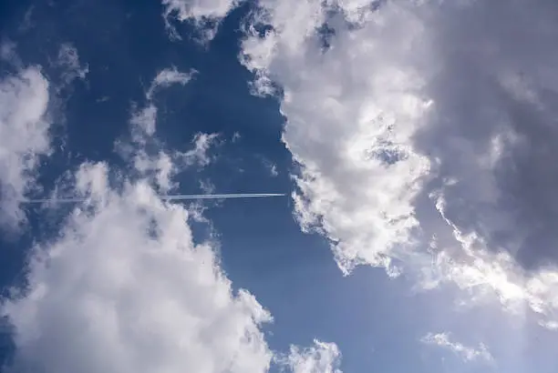 Plane flies into the cloud