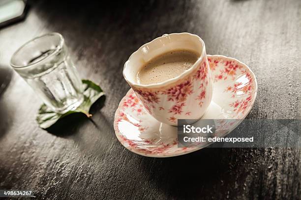 Kawa W Filiżankę I Spodek - zdjęcia stockowe i więcej obrazów Bez ludzi - Bez ludzi, Czarna kawa, Filiżanka