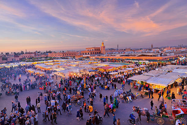 istock Evening Djemaa El Fna Square, Marrakech, Morocco 498634657