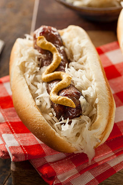 istock Homemade Bratwurst with Sauerkraut 498643839
