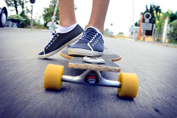 istock Young skateboarder on the street 498644367