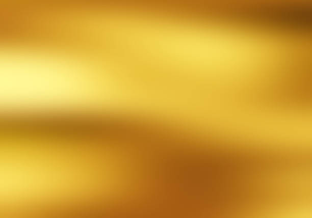 istock Yellow waves background, gold cloth in wind 498644457