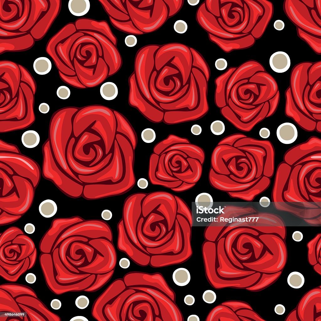 Rose X Pattern Rose Pattern Stock Illustration - Download Image Now - Abstract, Bright ...