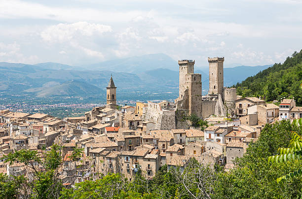 istock Pacentro skyline in the summer, Abruzzi Italy 498646303