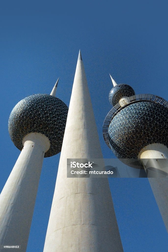 Kuwait City: Kuwait towers Kuwait city: Kuwait towers - used for water storage and as a view point - photo by M.Torres Abstract Stock Photo