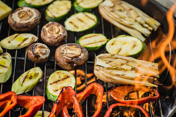 istock Close-up of grilled vegetables 498649208