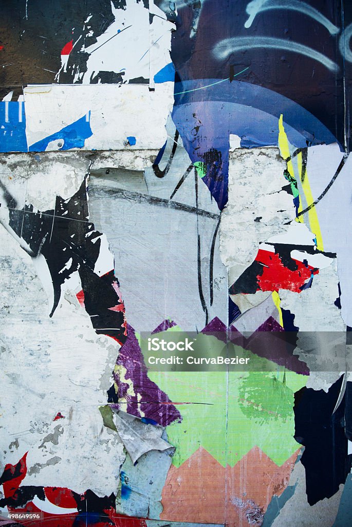 Random Collage Background Random Background Collage Texture On Wall Stock Photo - Download Image ...