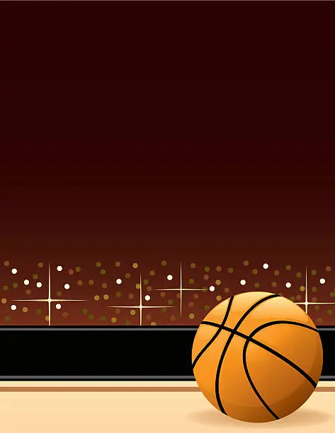 Vector illustration of Basketball Court