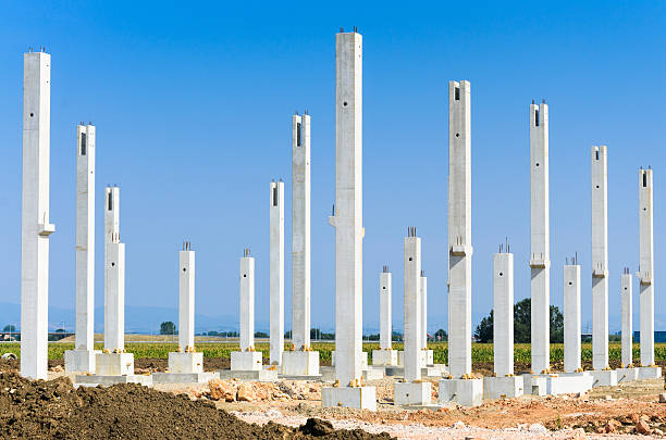 istock Construction site for a new factory, industry zone 498650250