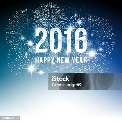 istock New Year's Fireworks Drawing 498656810