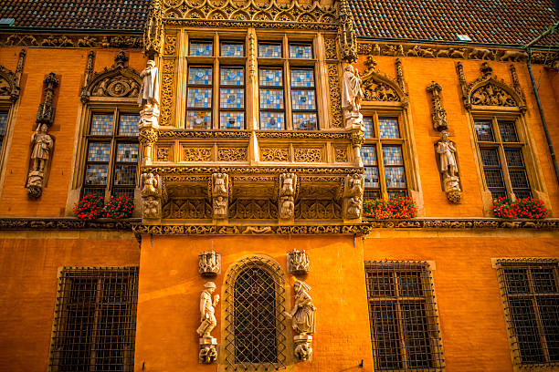 istock Architectural fragment of town Hall in Wroclaw 498657384