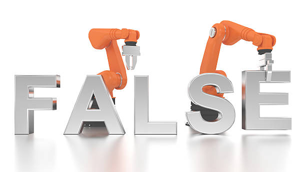 istock Industrial robotic arms building FALSE word 498658784
