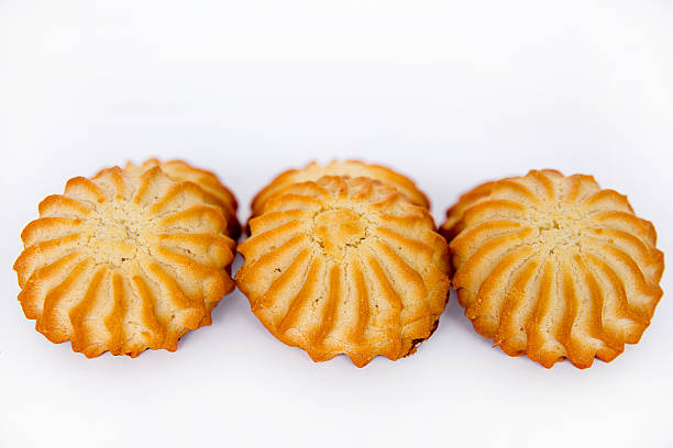 shortcake in the form of a flower isolate