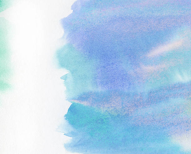 istock Abstract painted watercolor water, sky or cloud with copy space 498663052