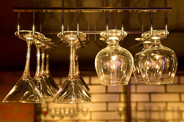 istock martini glasses and brandy under the hanging bar 498663234