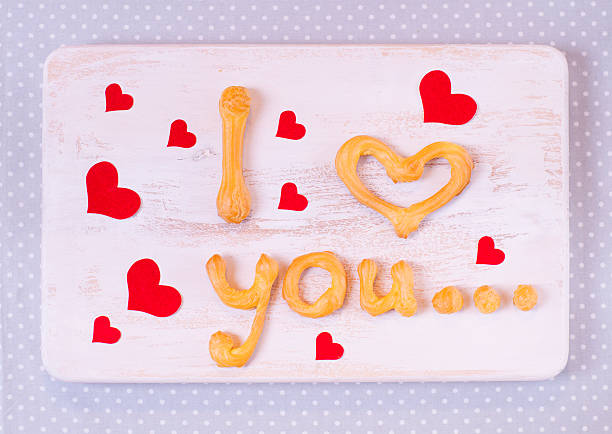istock I love you text making with cookies for Valentine's day 498663566