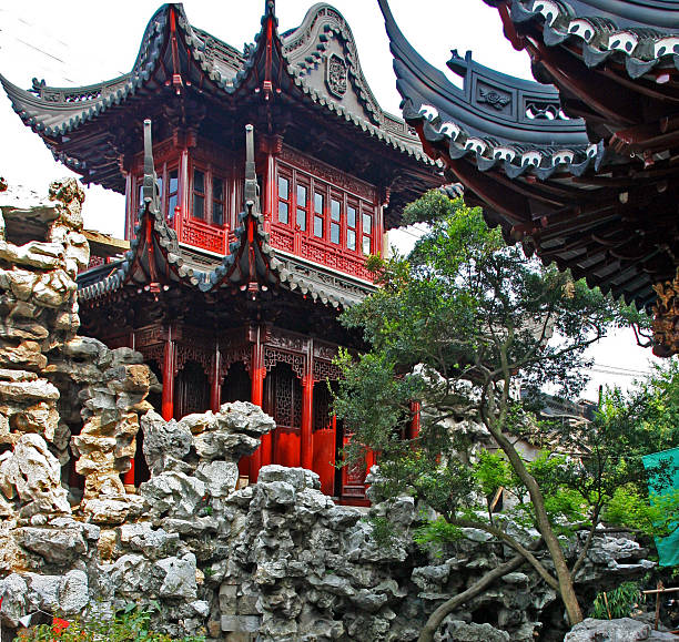 istock red pavilion, Shanghai, China 498666423