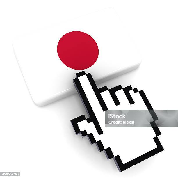 Japan Technology Stock Photo - Download Image Now - Cursor, Flag, Icon Symbol