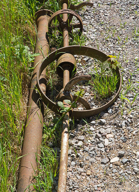 Drive Shafts And Belt Wheels stock photo