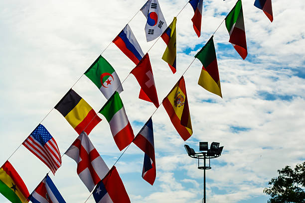 national флаги - england senegal стоковые фото и изображения