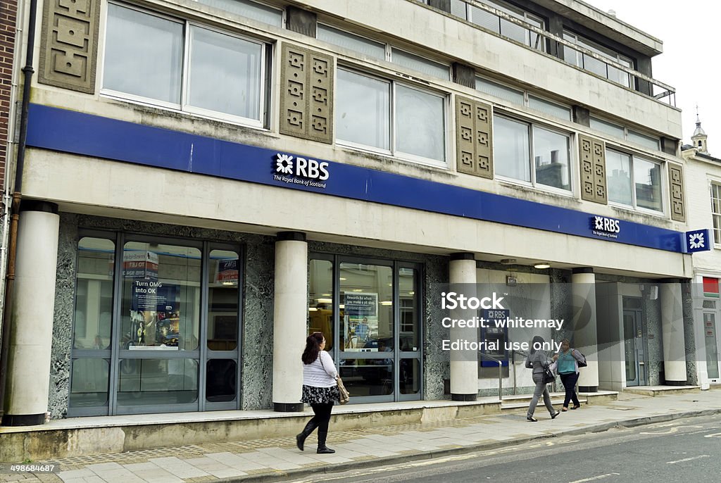 Royal Bank of Scotland branch en Ipswich - Foto de stock de Acera libre de derechos