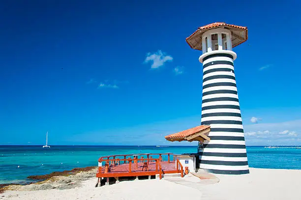 South of Dominican Republic, Resort Ocean Bar.